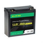 রিচার্জেবল ডিপ সাইকেল লাইফপো 4 12V 20AH লিথিয়াম আয়ন ব্যাটারি প্যাক OEM