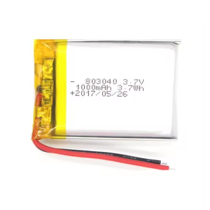 Lipo ব্যাটারি 803040 3.7V 1000mAh 083040 পিসিএম এবং তার সহ
